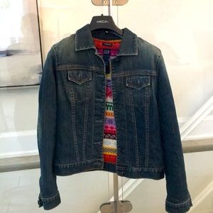 Gap wool lined jean jacket